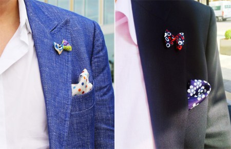 gepunktete einstecktücher