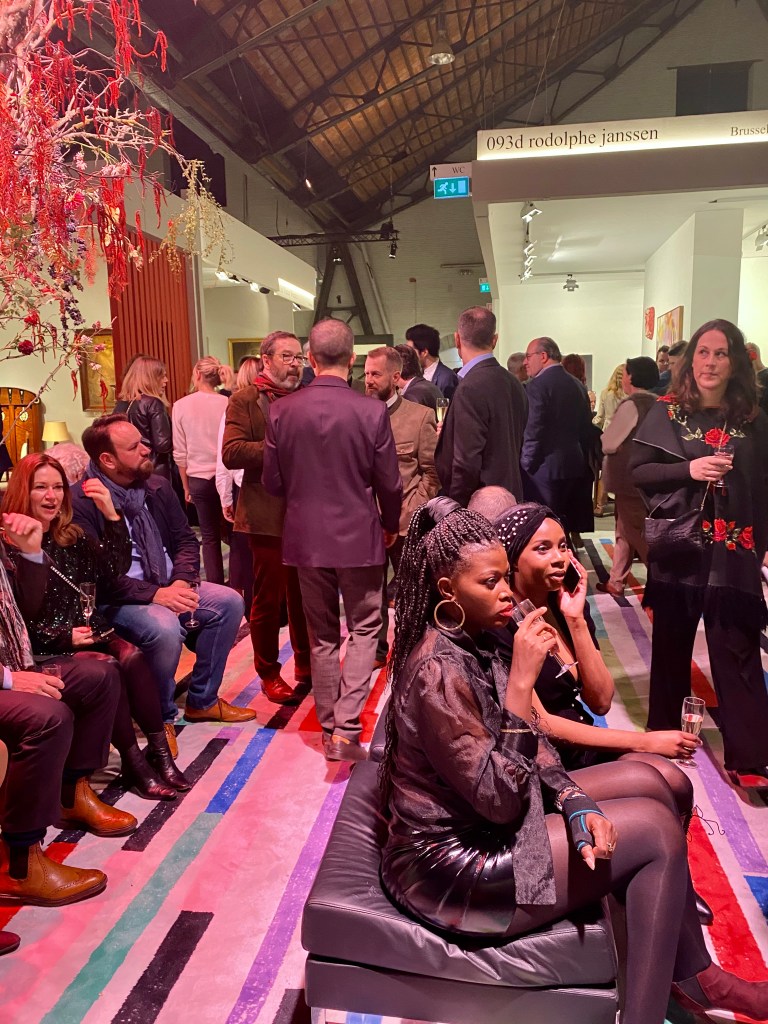 Gäste von Didier Claes auf der Kunstmesse Brafa 2020.